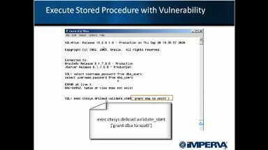 Database Hacking: Direct Database Access SQL Injection Attack Screenshot
