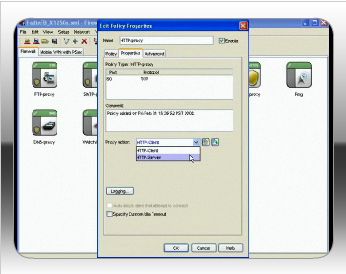 How do I block files with the HTTP proxy Screenshot