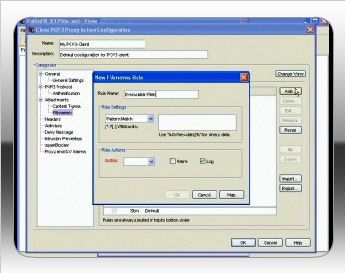 How do I block files with the POP3 proxy Screenshot